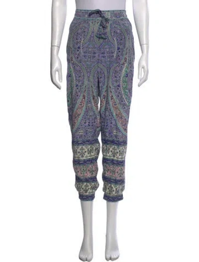 Pre-owned Calypso St Barth Silk Wide Leg Pants In Multi