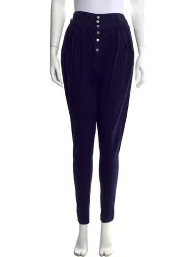 Pre-owned Calypso St Barth Skinny Leg Pants In Purple