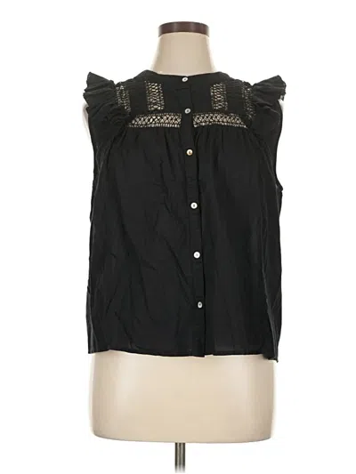 Pre-owned Calypso St Barth Sleeveless Blouse In Black