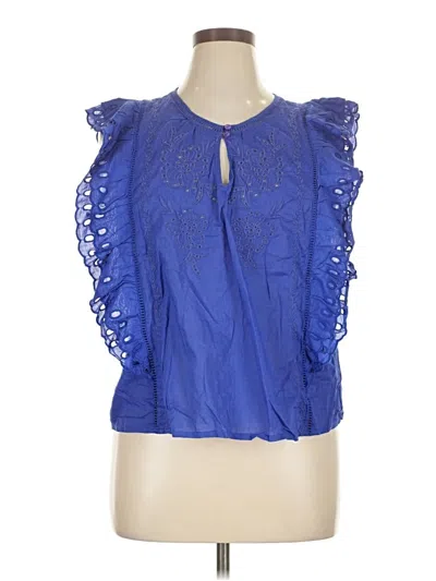 Pre-owned Calypso St Barth Sleeveless Blouse In Blue