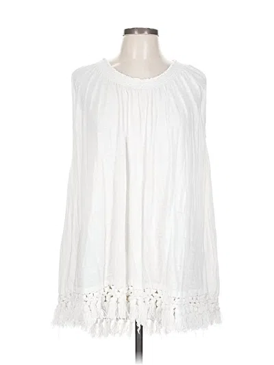 Pre-owned Calypso St Barth Sleeveless Blouse In White