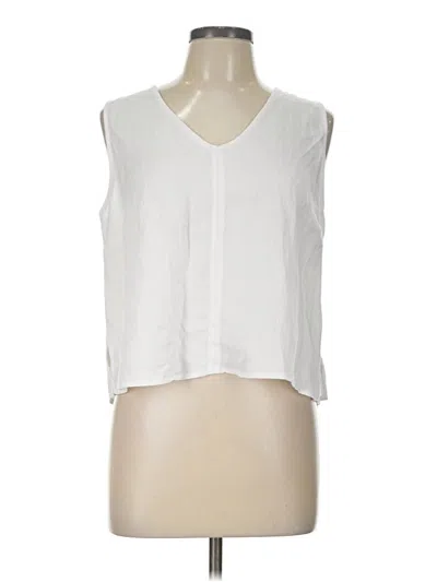 Pre-owned Calypso St Barth Sleeveless Blouse In White