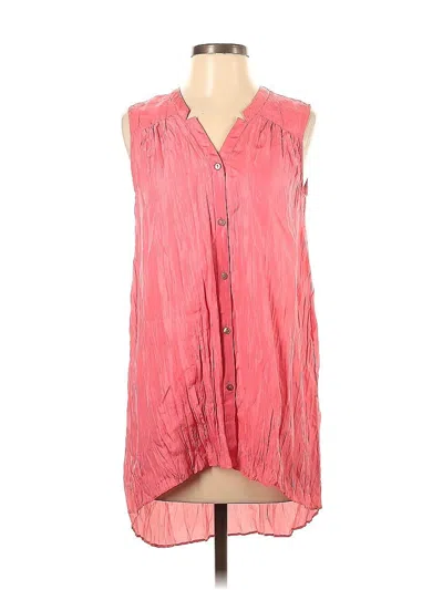 Pre-owned Calypso St Barth Sleeveless Button Down Shirt In Pink
