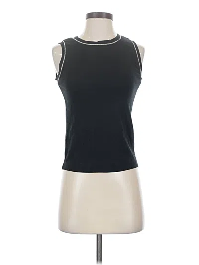 Pre-owned Calypso St Barth Sleeveless Top Black Boatneck Tops