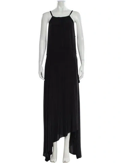 Pre-owned Calypso St Barth Square Neckline Long Dress In Blue