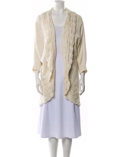 Pre-owned Calypso St Barth Striped Evening Jacket In Neutral