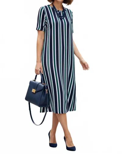 Calypso St Barth Striped Knit Bon Bon Dress In Multi