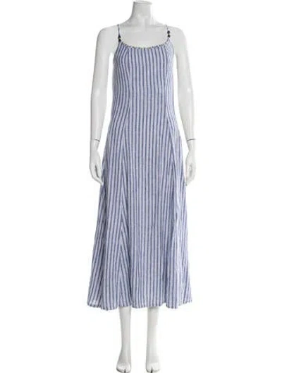 Pre-owned Calypso St Barth Striped Midi Length Dress In Multi