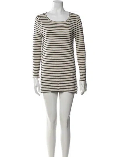 Pre-owned Calypso St Barth Striped Mini Dress In Neutrals