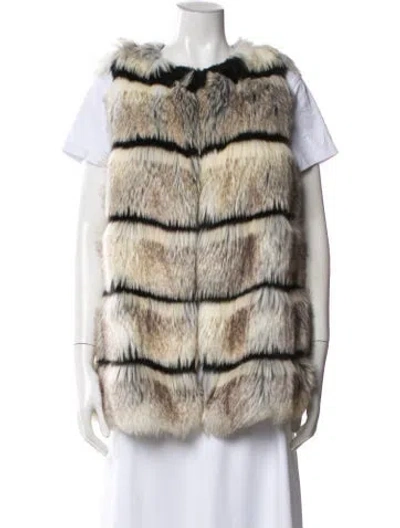 Pre-owned Calypso St Barth Striped Vest In Neutral