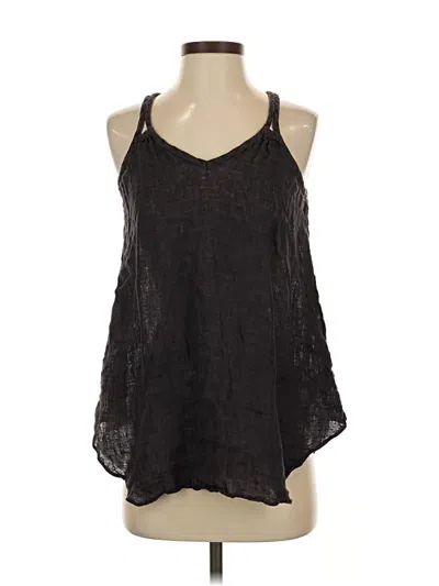 Pre-owned Calypso St Barth Tank Top Black Halter Neckline Tops