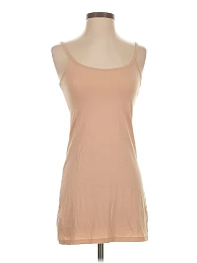 Pre-owned Calypso St Barth Tank Top Tan Strapless Neckline Tops In Brown