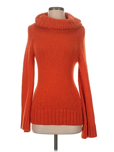 Pre-owned Calypso St Barth Turtleneck Sweater In Orange