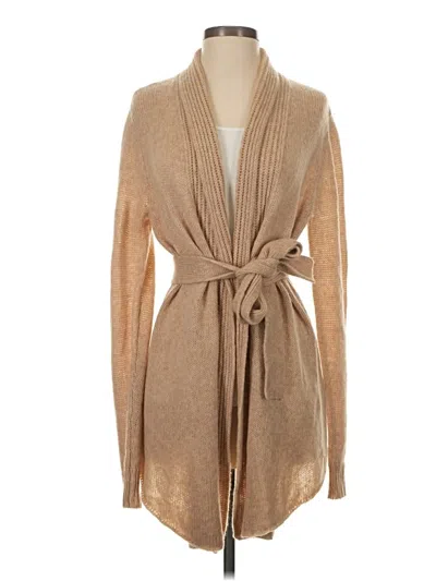 Pre-owned Calypso St Barth Wool Cardigan Sweater In Tan