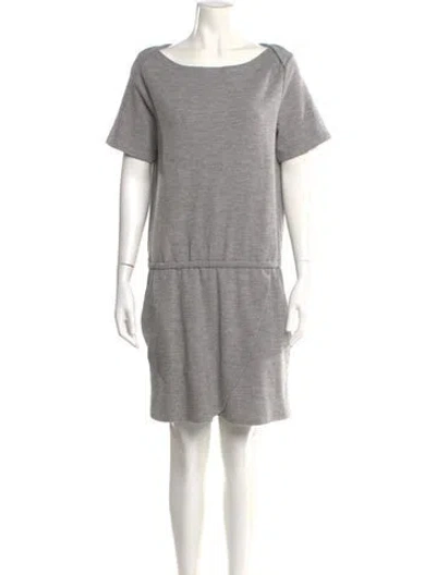 Pre-owned Calypso St Barth Wool Mini Dress In Gray