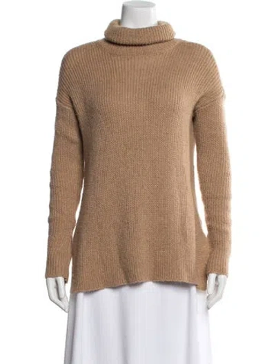 Pre-owned Calypso St Barth Wool Turtleneck Sweater In Neutral