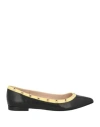 Calzaiuoli Toscani Woman Ballet Flats Black Size 6 Leather