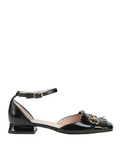 Calzaiuoli Toscani Woman Ballet Flats Black Size 8 Leather