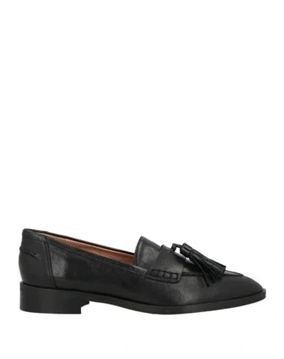 Calzaiuoli Toscani Woman Loafers Black Size 7 Leather