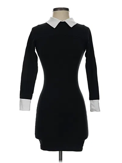 Pre-owned Calzedonia 3/4 Sleeve Turtleneck In Black