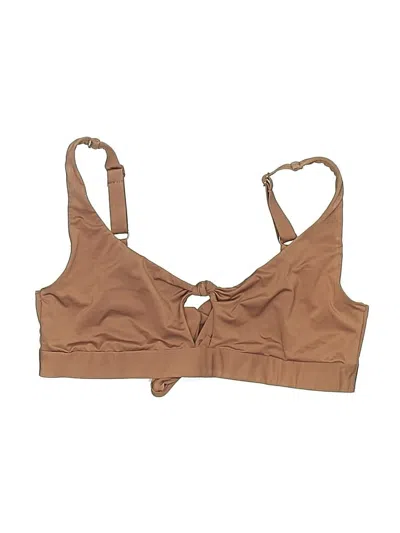 Pre-owned Calzedonia Swimsuit Top Tan Swimwear