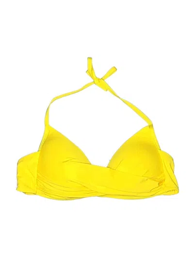 Pre-owned Calzedonia Swimsuit Top Yellow Swimwear