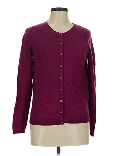 Pre-owned Camaieu Cardigan Sweater In Purple