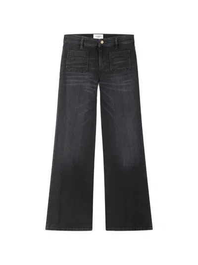 Cambio Amara Patch-pocket Jeans In Black