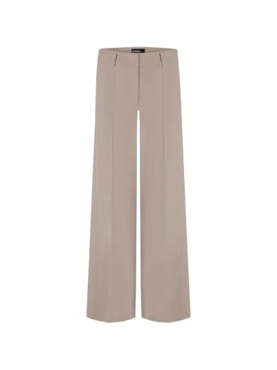 Cambio Amelie Wide Leg Trousers In Brown