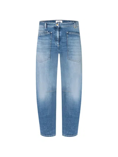 Cambio Barrel-leg Jeans In Blue