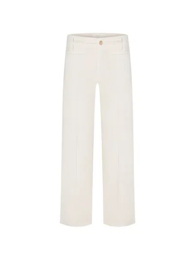 Cambio Buttoned Cropped Jeans In Gray