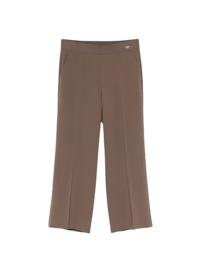 Cambio Cameron Straight-leg Trousers In Brown