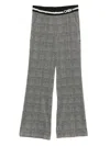 Cambio Wide-leg Trousers With Elastic Waistband And Refined Pattern In Animal Print