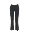 Cambio Classic Straight Cut Francoise Chinos In Black