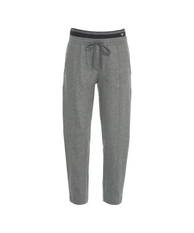 Cambio Eden Relaxed Fit Joggers With Elasticized Waistband And Tapered Leg In Gray