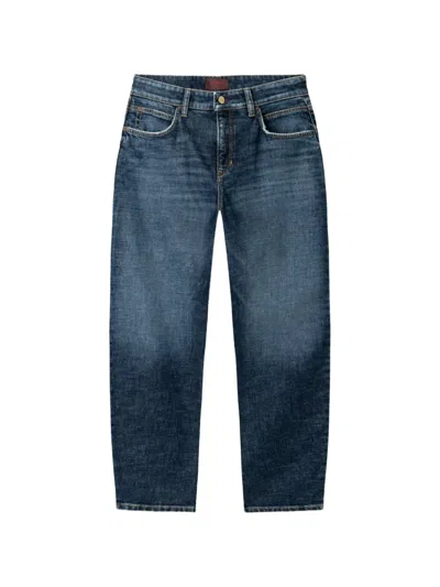 Cambio Elli Faded-effect Jeans In Blue