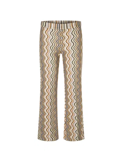 Cambio Faith Wave-print Trousers In Multi