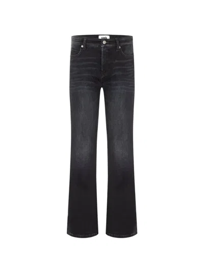 Cambio Flared-hem Jeans In Black