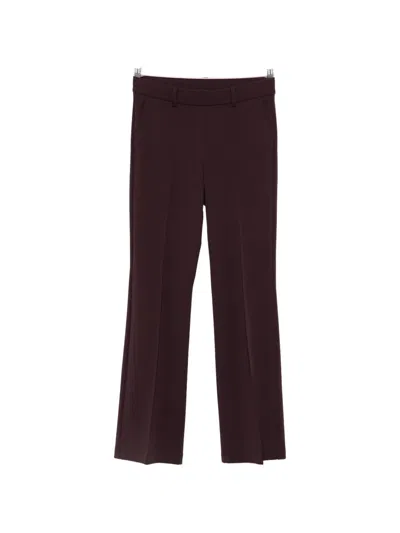 Cambio Francoise Flared Trousers In 퍼플
