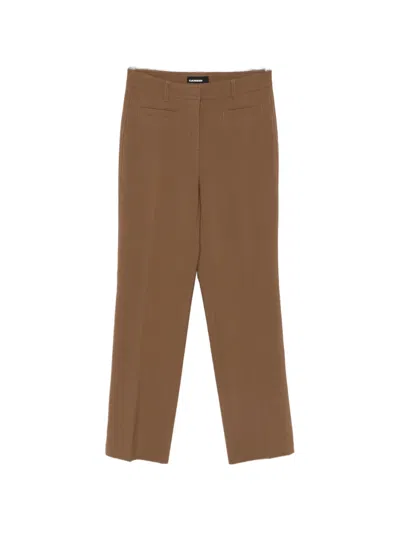 Cambio Ginger Straight-leg Trousers In Brown
