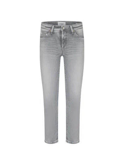 Cambio Grey Skinny Jeans In Gray