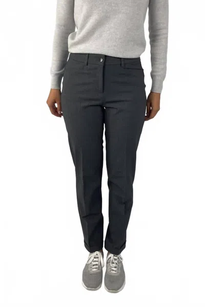 Cambio Kathreen Slim Pant In Asphalt Grey In Black