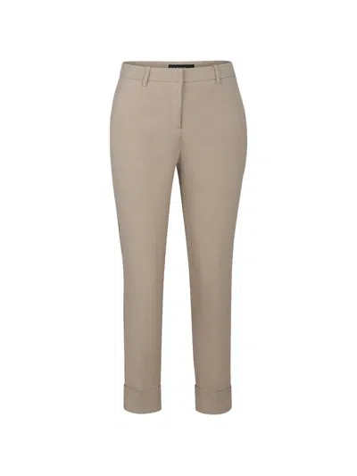 Cambio Krystal Turn-up Trousers In Neutral