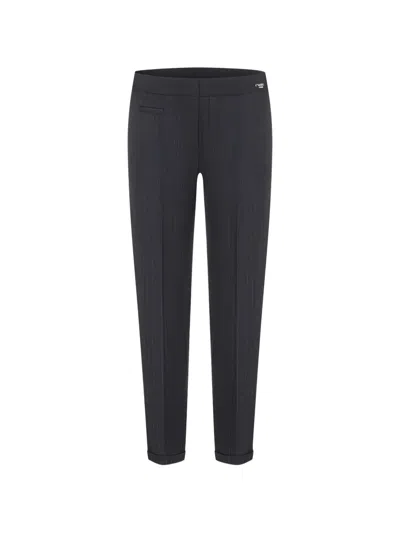 Cambio Pinstripe Trousers In Gray