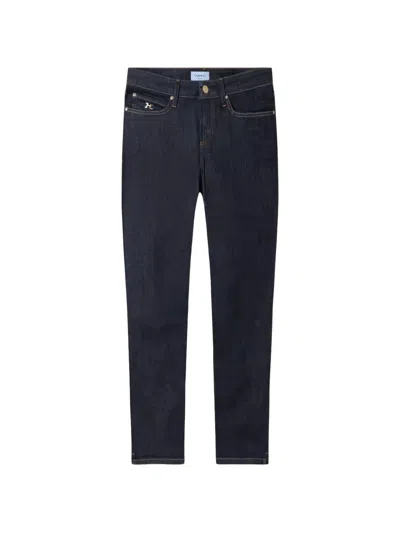 Cambio Plaque-detail Jeans In Black