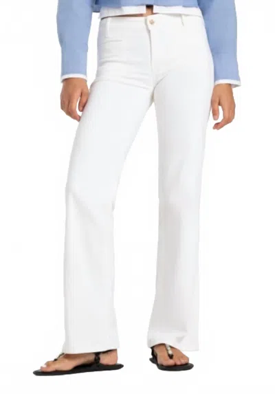 Cambio Tess Wide Leg Jean In White Stone