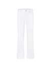 Cambio White Flared Jeans In White