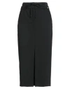 Cambio Woman Midi Skirt Black Size 6 Polyester, Wool, Viscose, Elastane In Black