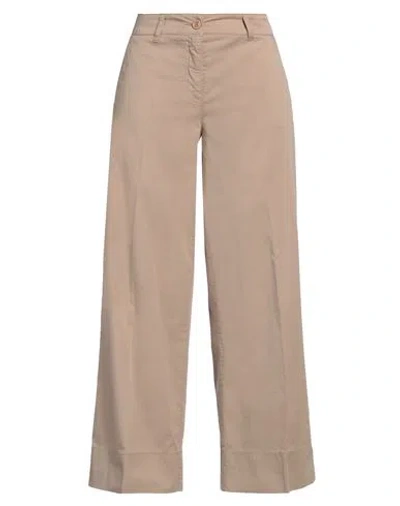 Cambio Woman Pants Beige Size 12 Cotton, Elastane
