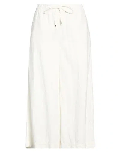 Cambio Woman Pants Black Size 8 Cotton In White